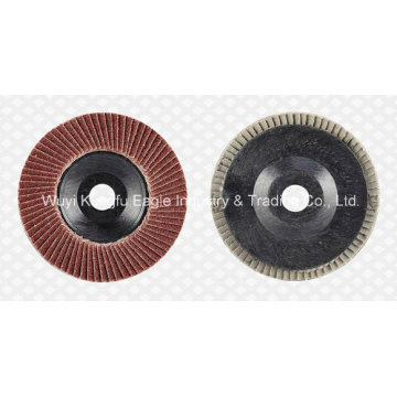Flap Disc para Metal &amp; Aço Inoxidável (tampa de plástico 22 * ​​14mm 40 #)